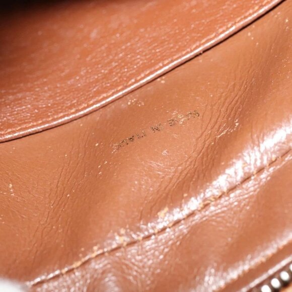 CHANEL Matelasse Chain Shoulder Bag Grained Calf Skin Brown Gold CC Auth PP534 - Picture 13 of 16